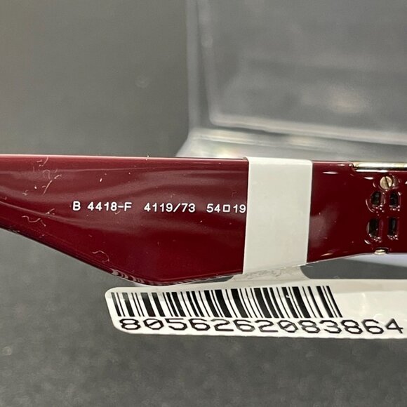 Burberry Sunglasses Bordeaux Red Cat Eye Frames with Brown Lenses (JB1332) - Picture 4 of 5